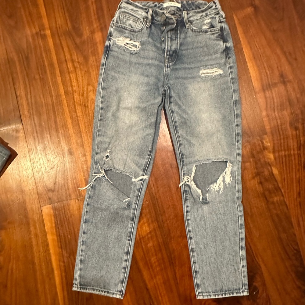 pacsun ripped mom jeans